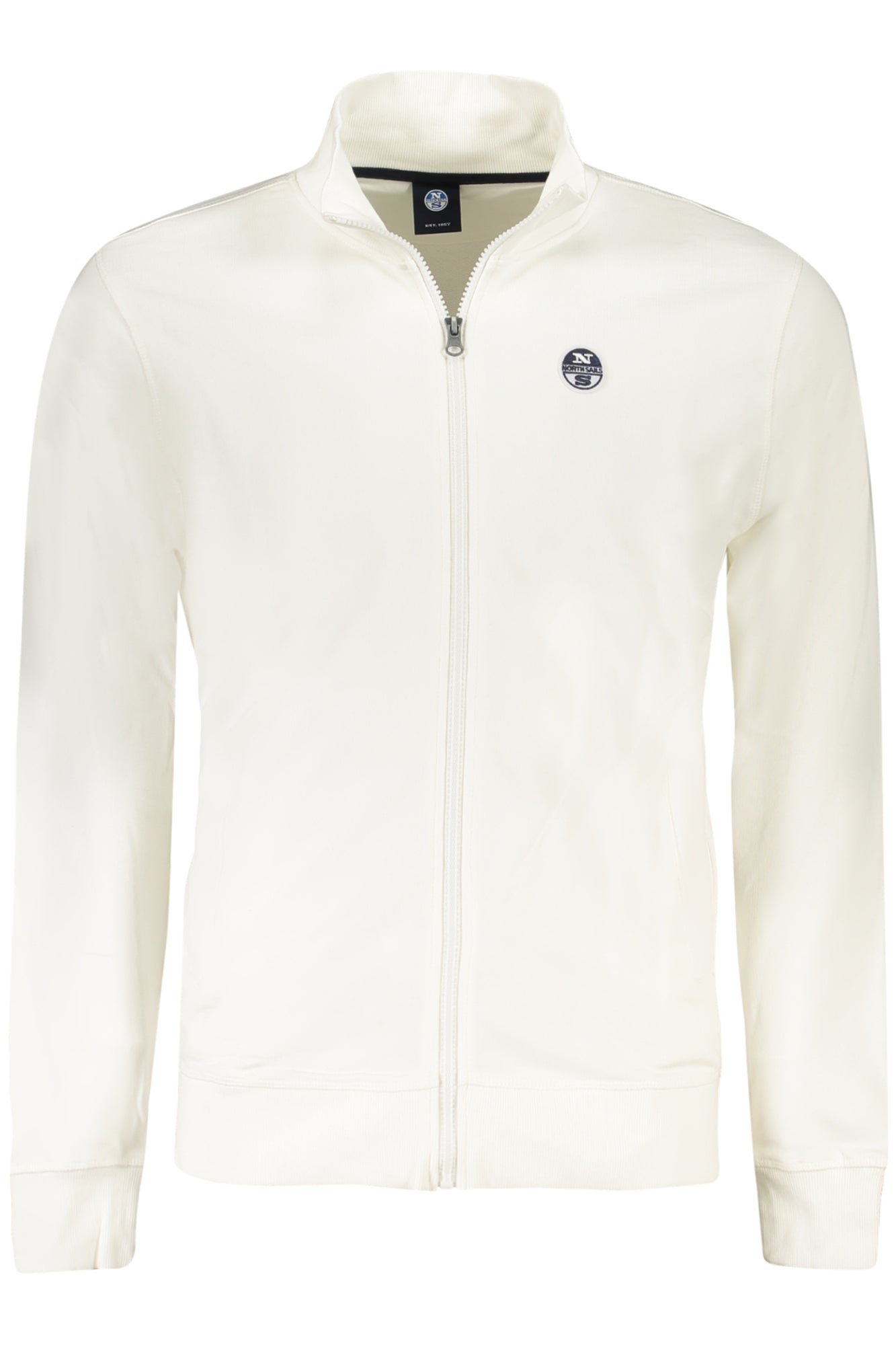 NORTH SAILS NORTH SAILS MEN'S WHITE ZIP-UP SWEATSHIRT - Bianco