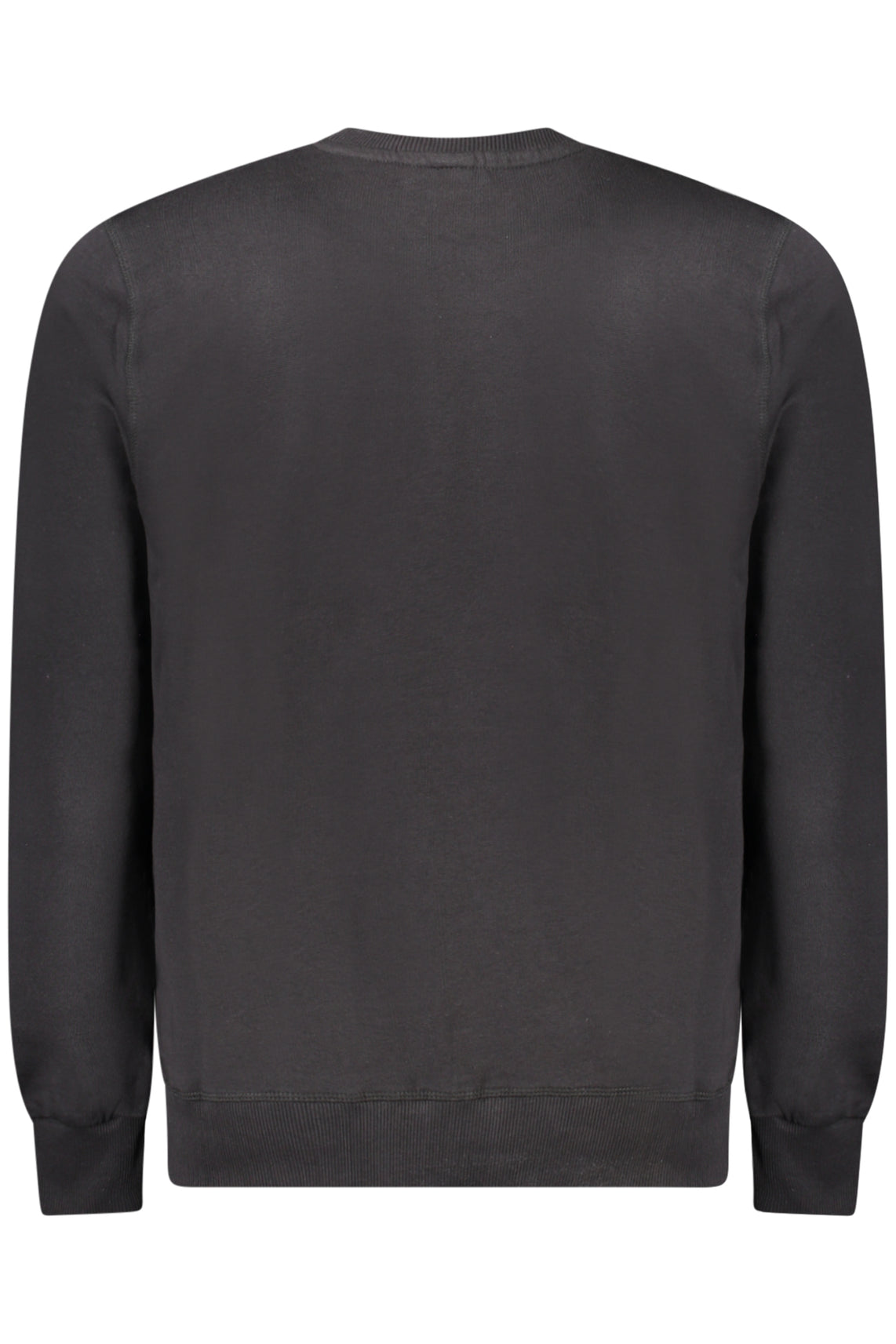 Felpa senza zip uomo nero