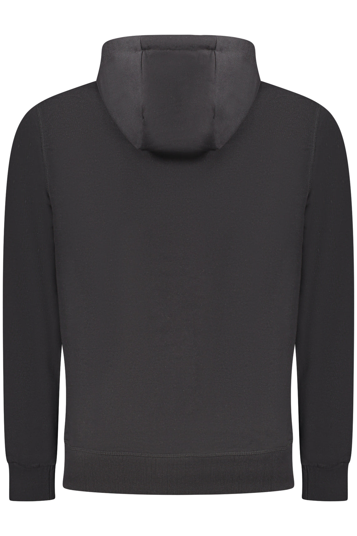 Felpa senza zip uomo nero