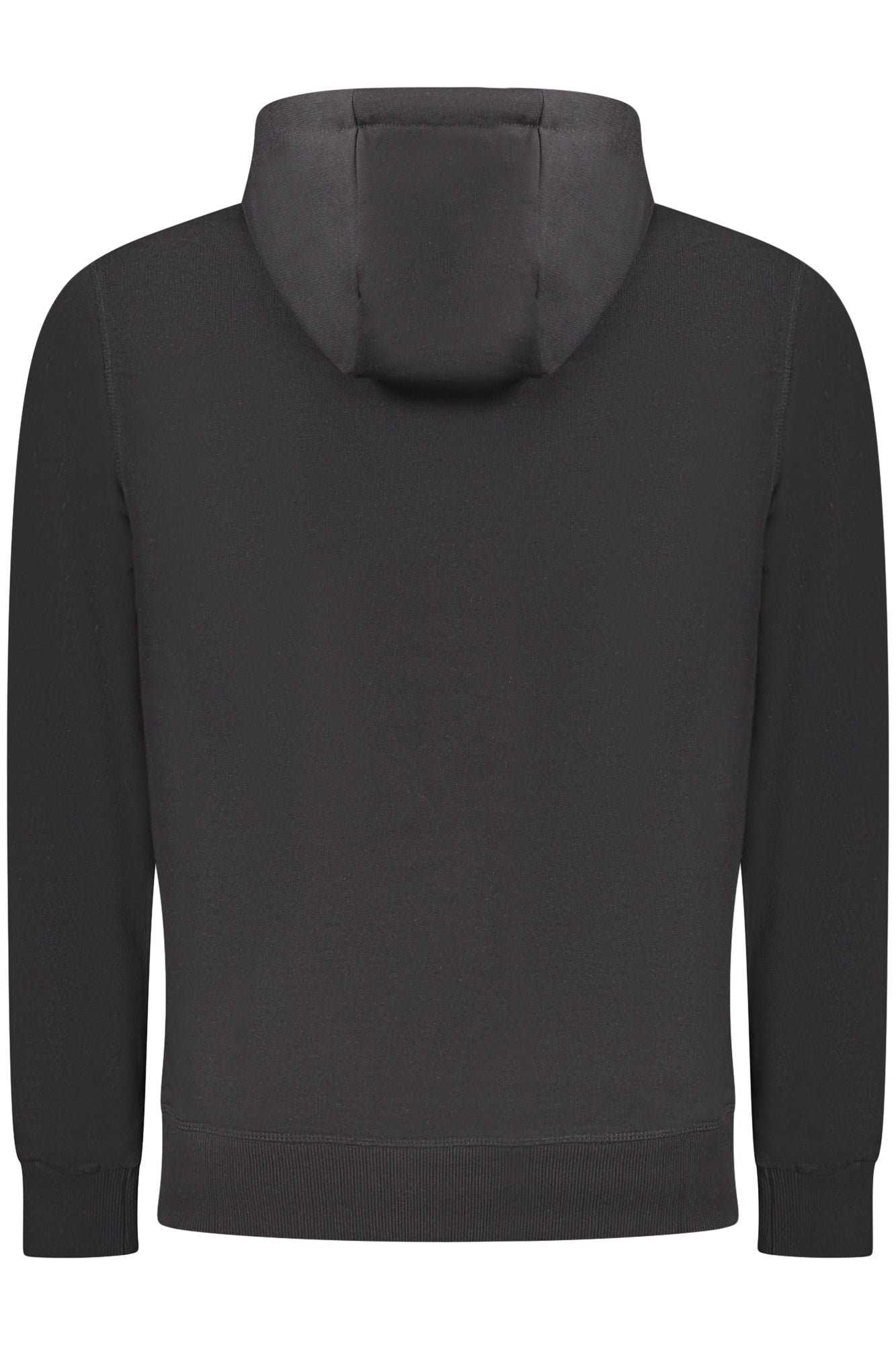 Felpa senza zip uomo nero