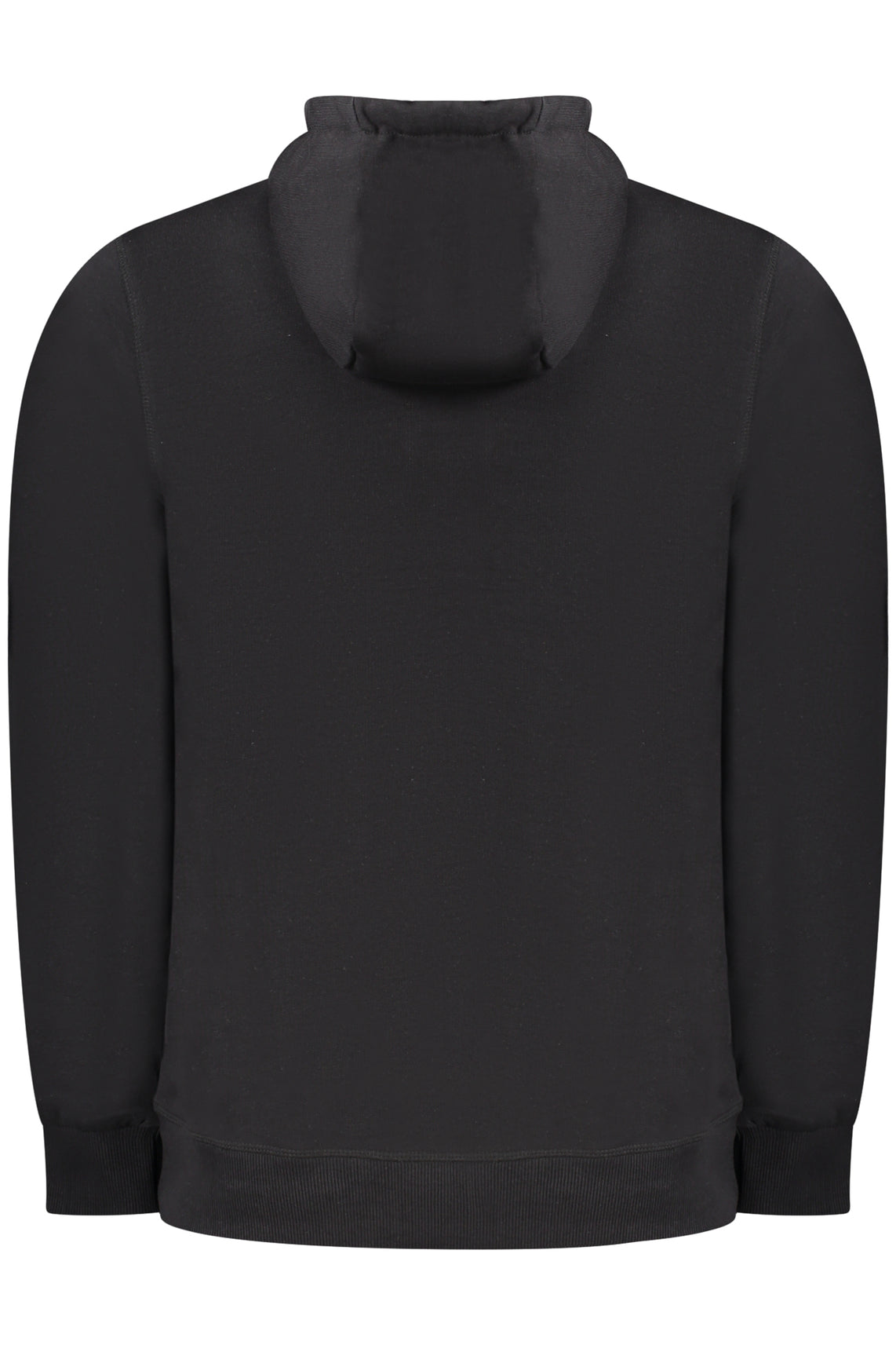 Felpa senza zip uomo nero