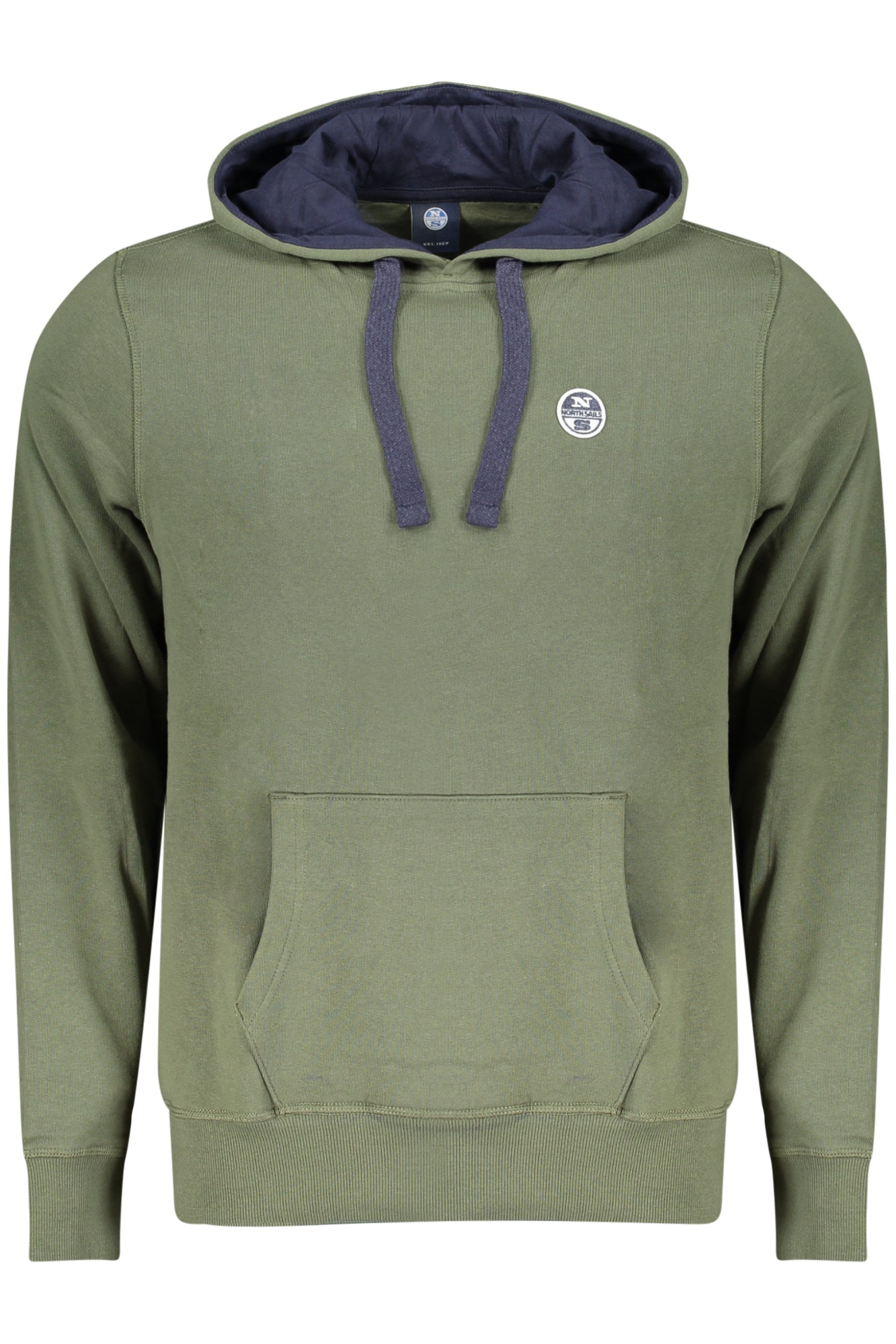 NORTH SAILS NORTH SAILS MEN'S BLUE ZIP-UP SWEATSHIRT - Verde