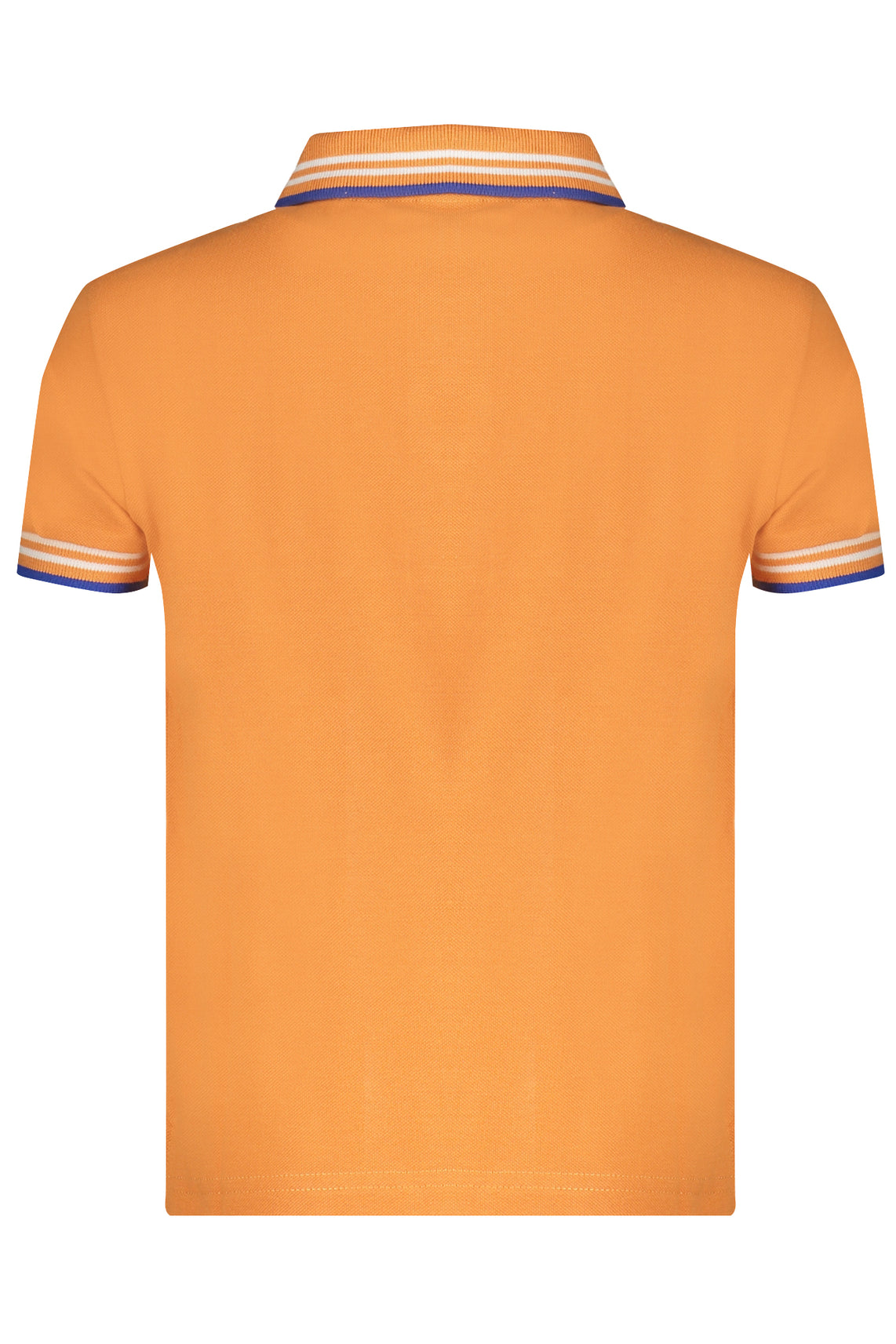 Orange short sleeved polo shirt for children