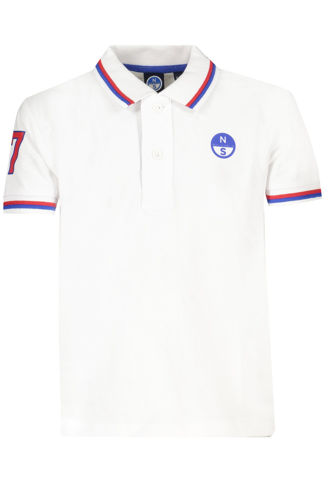 NORTH SAILS NORTH SAILS SHORT SLEEVED POLO SHIRT FOR CHILDREN BLUE - Bianco
