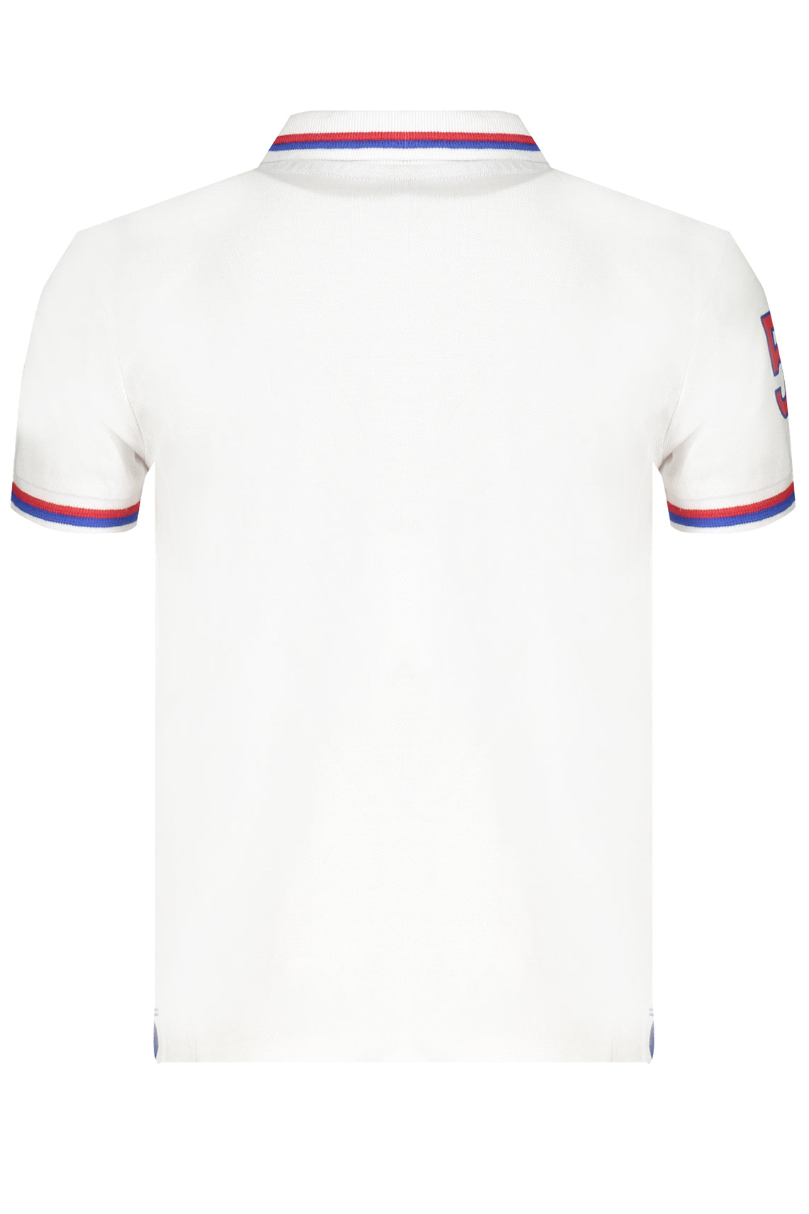 White short sleeved polo shirt for children