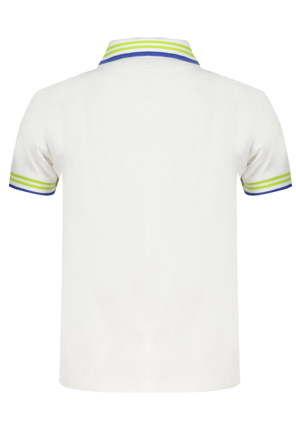 White short sleeved polo shirt for children