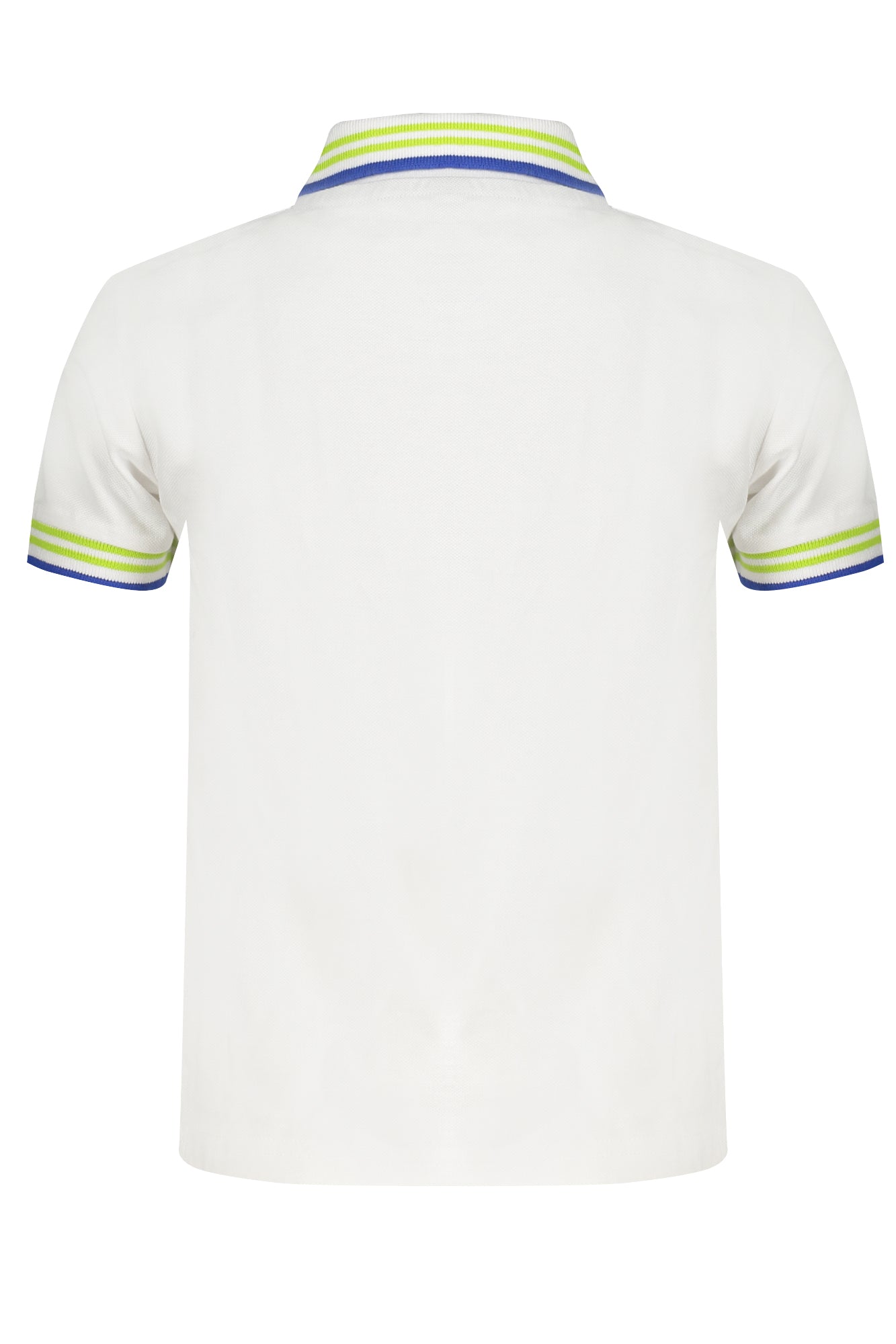 White short sleeved polo shirt for children