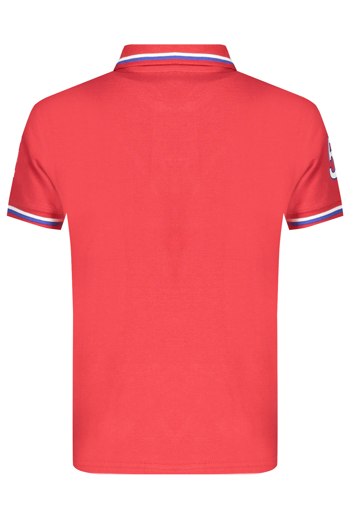 Short sleeved polo shirt for kids red