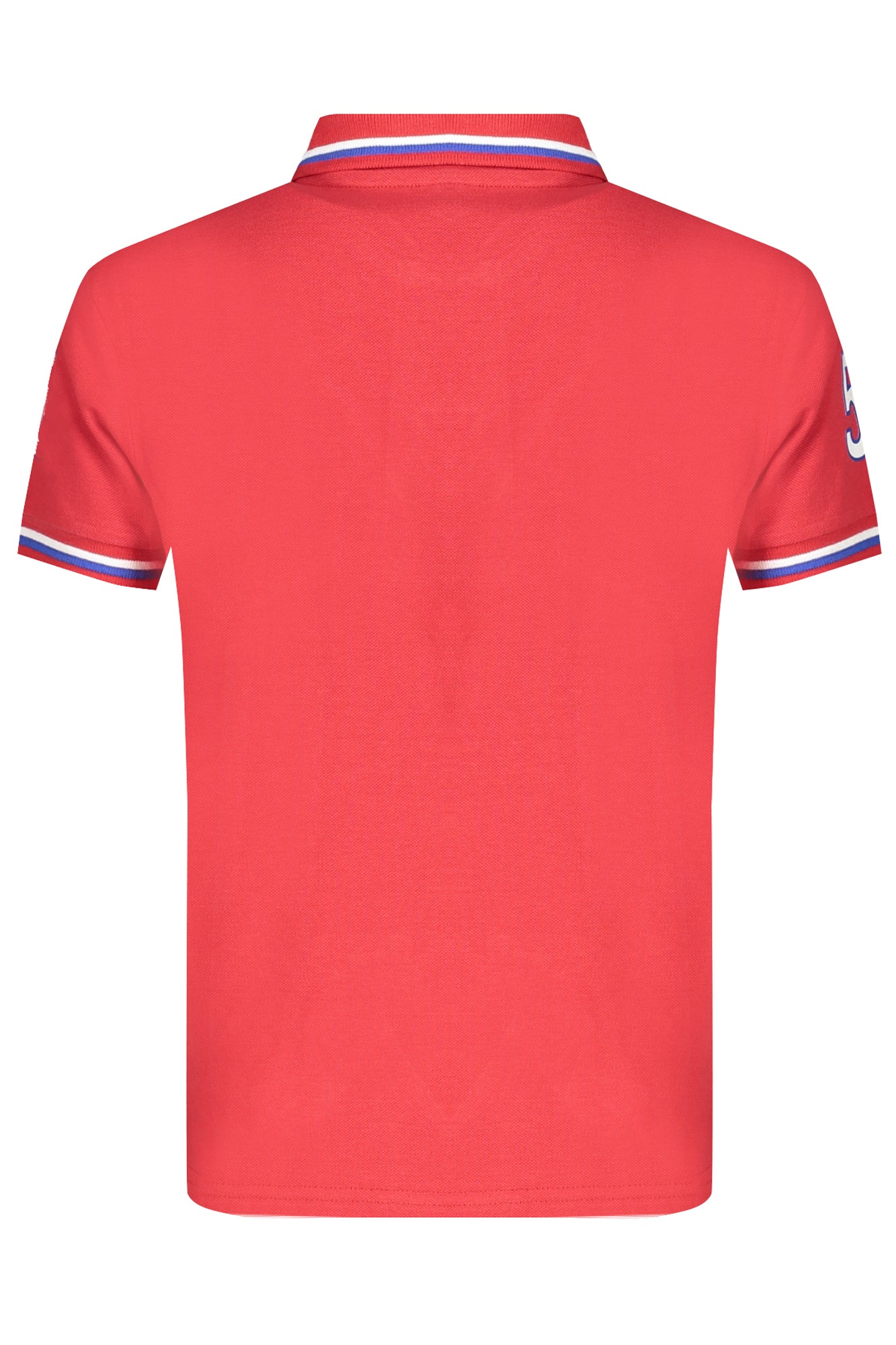 Short sleeved polo shirt for kids red