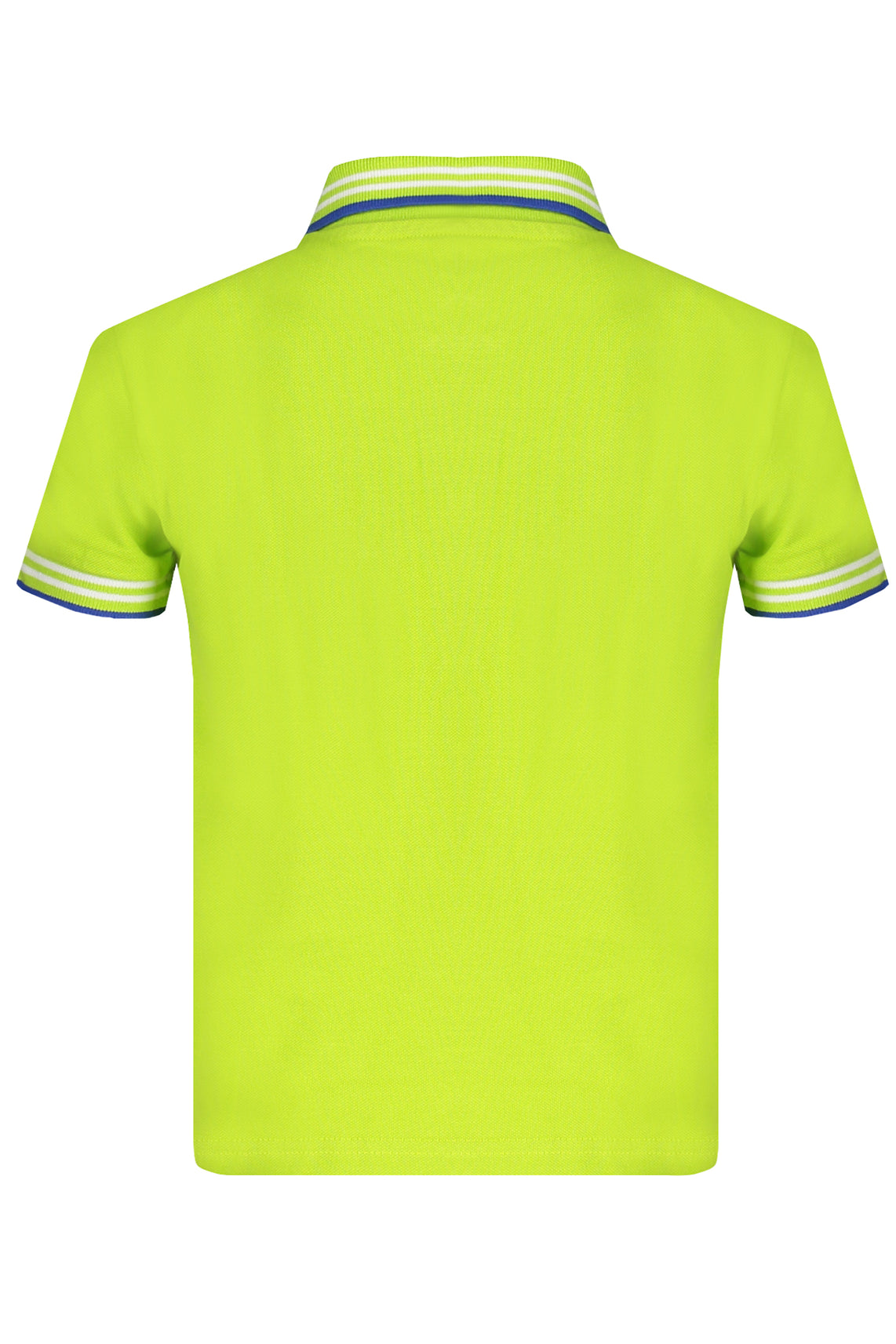 Green short sleeved polo shirt for kids