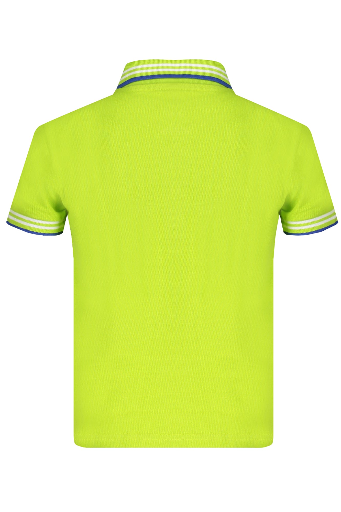Green short sleeved polo shirt for kids