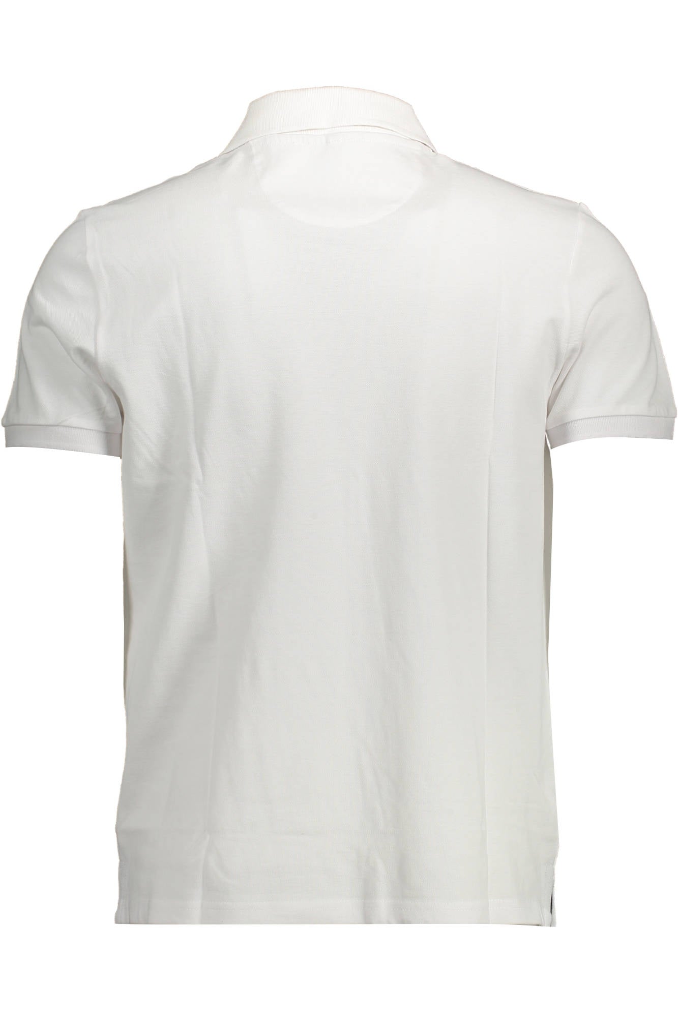 Short sleeve polo shirt man white