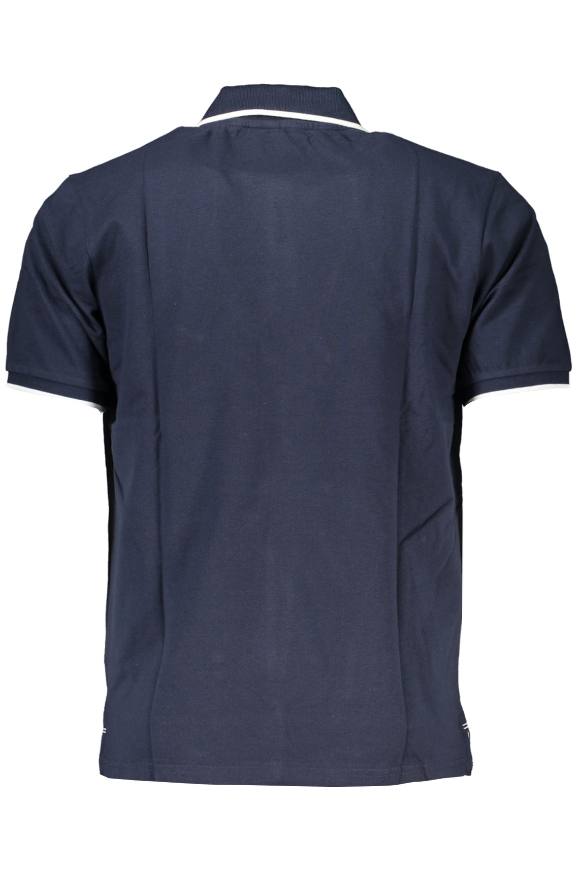 Men's short sleeved polo shirt blue