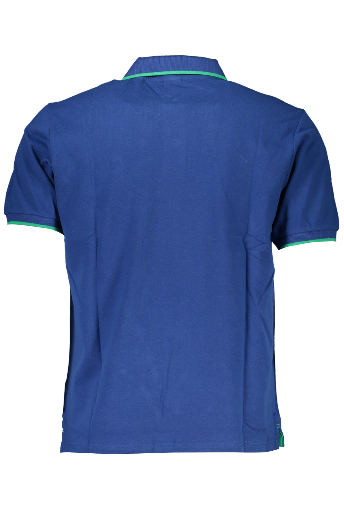 Men's short sleeved polo shirt blue