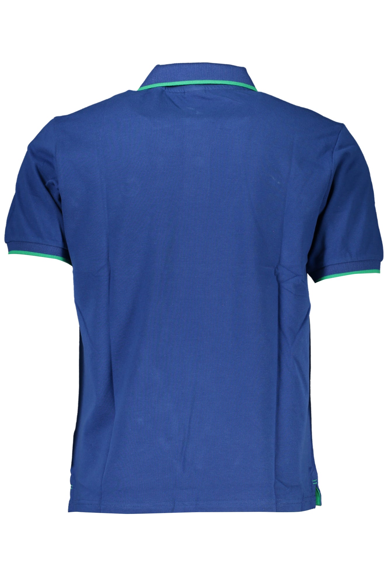 Men's short sleeved polo shirt blue