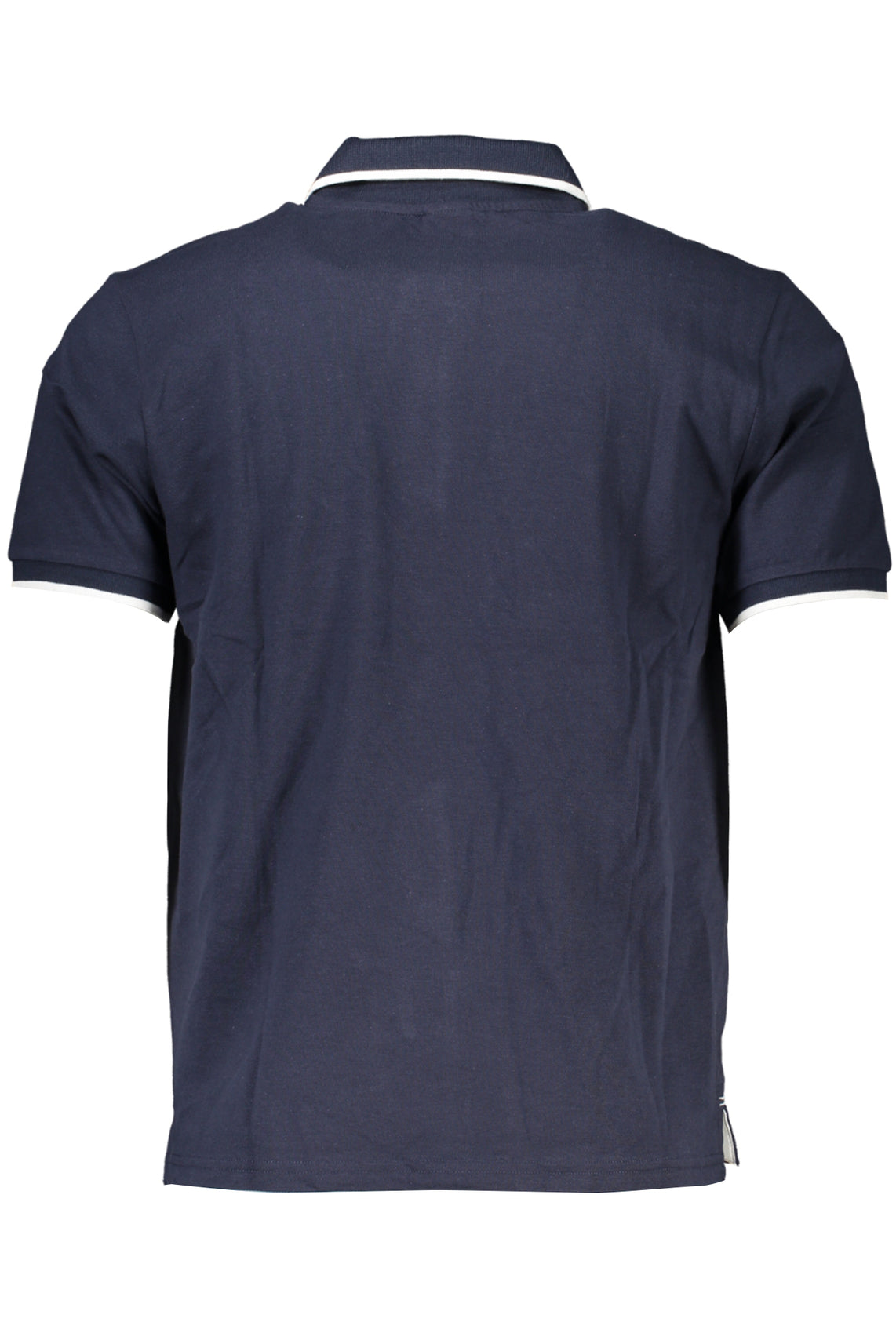 Men's short sleeved polo shirt blue