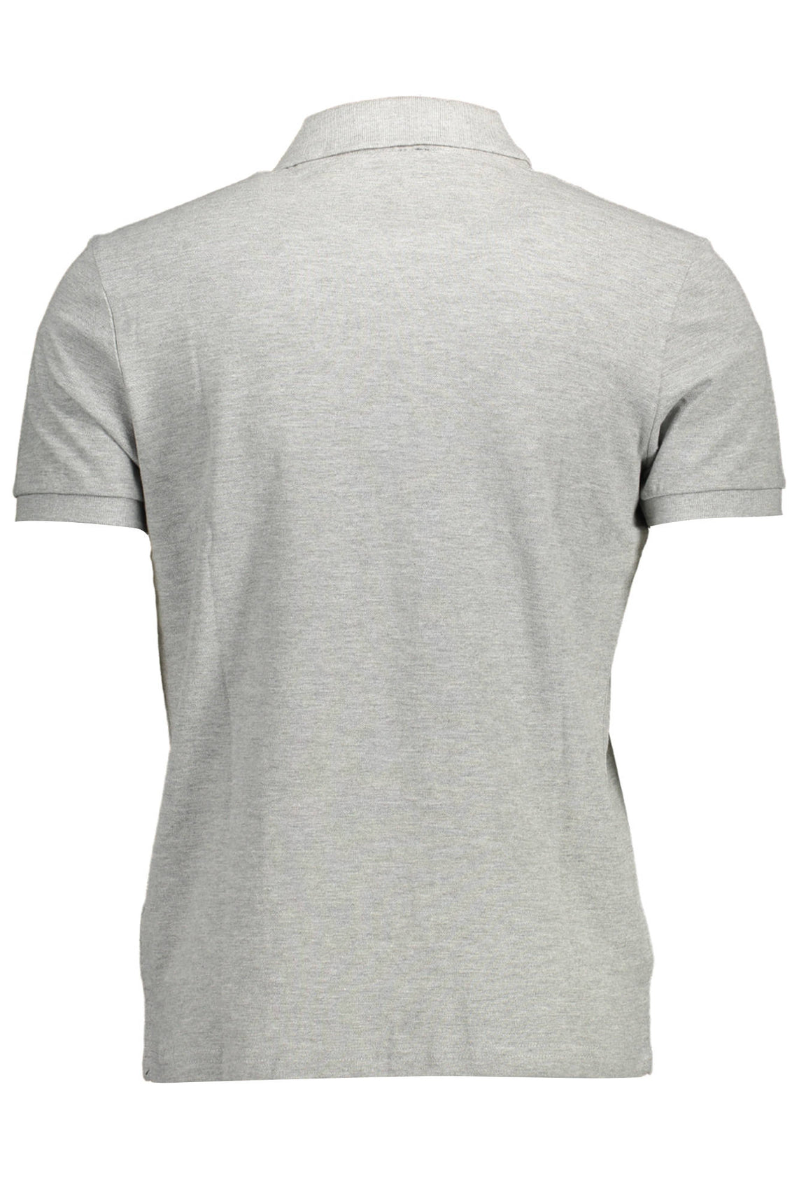 Short sleeve polo shirt man gray