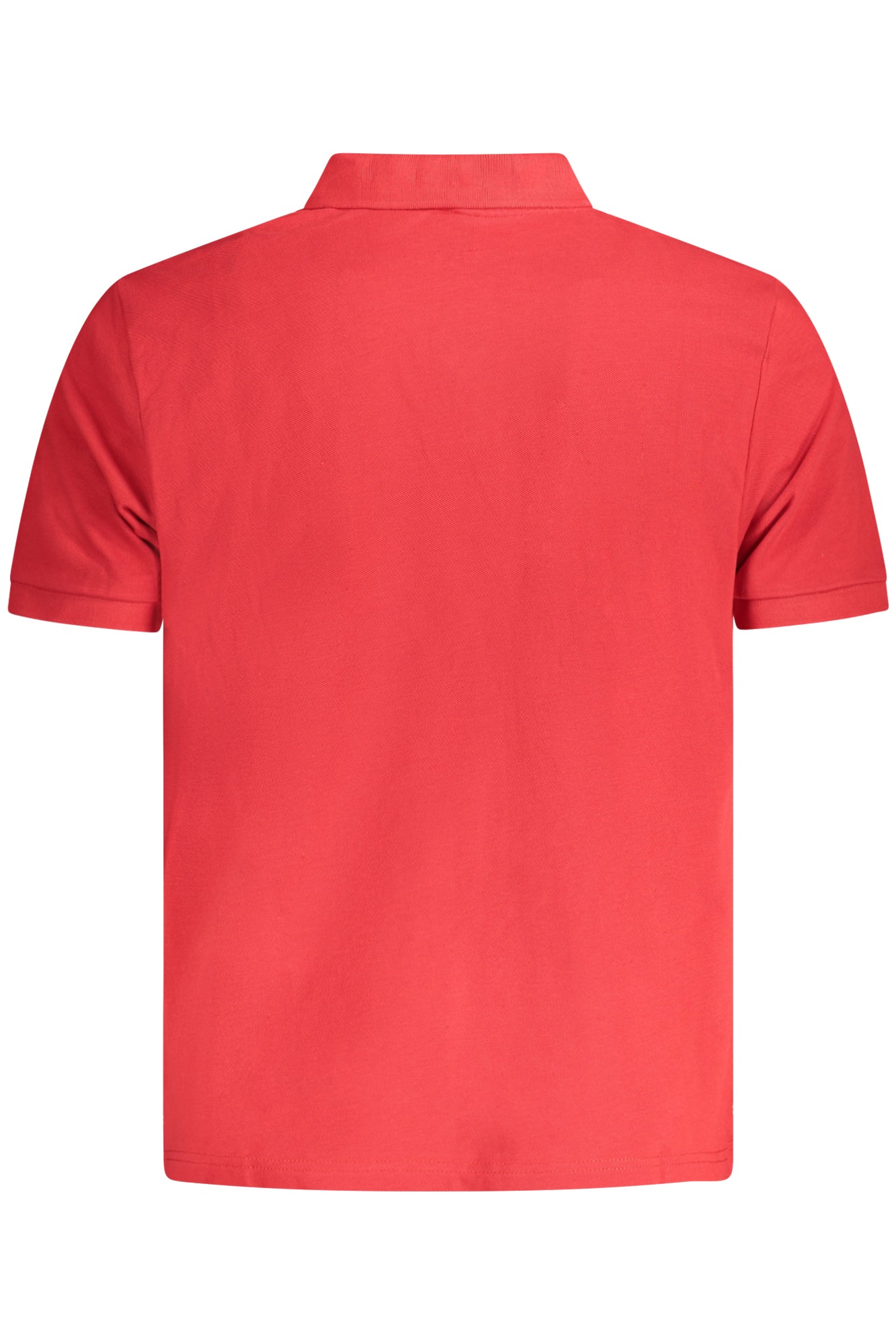 Men's short sleeve polo shirt red