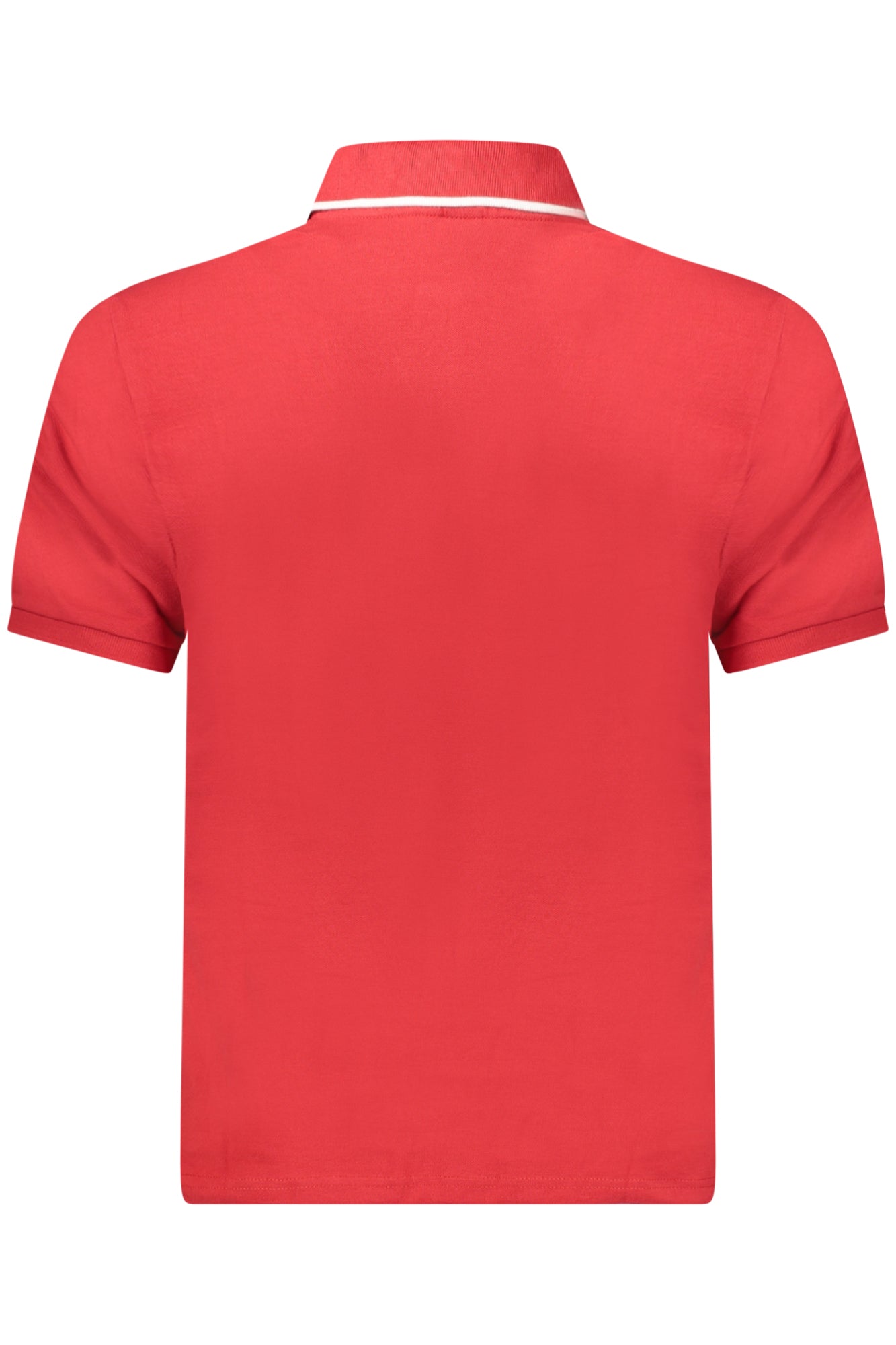 Men's short sleeve polo shirt red