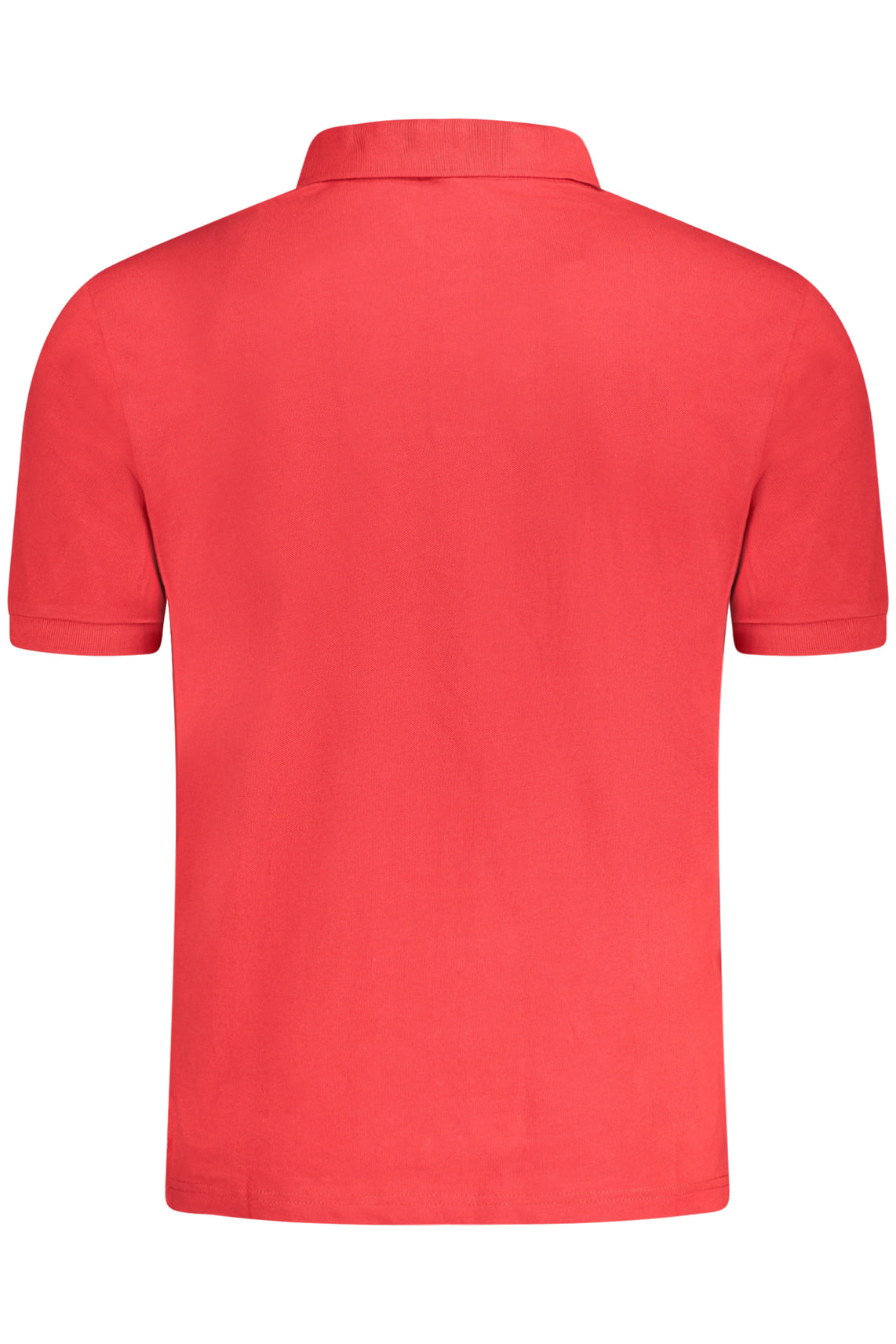 Men's short sleeve polo shirt red