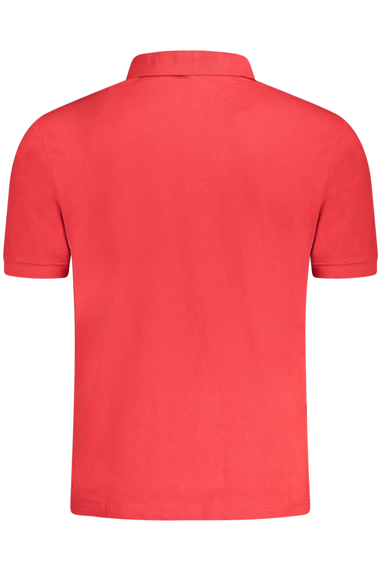 Men's short sleeve polo shirt red
