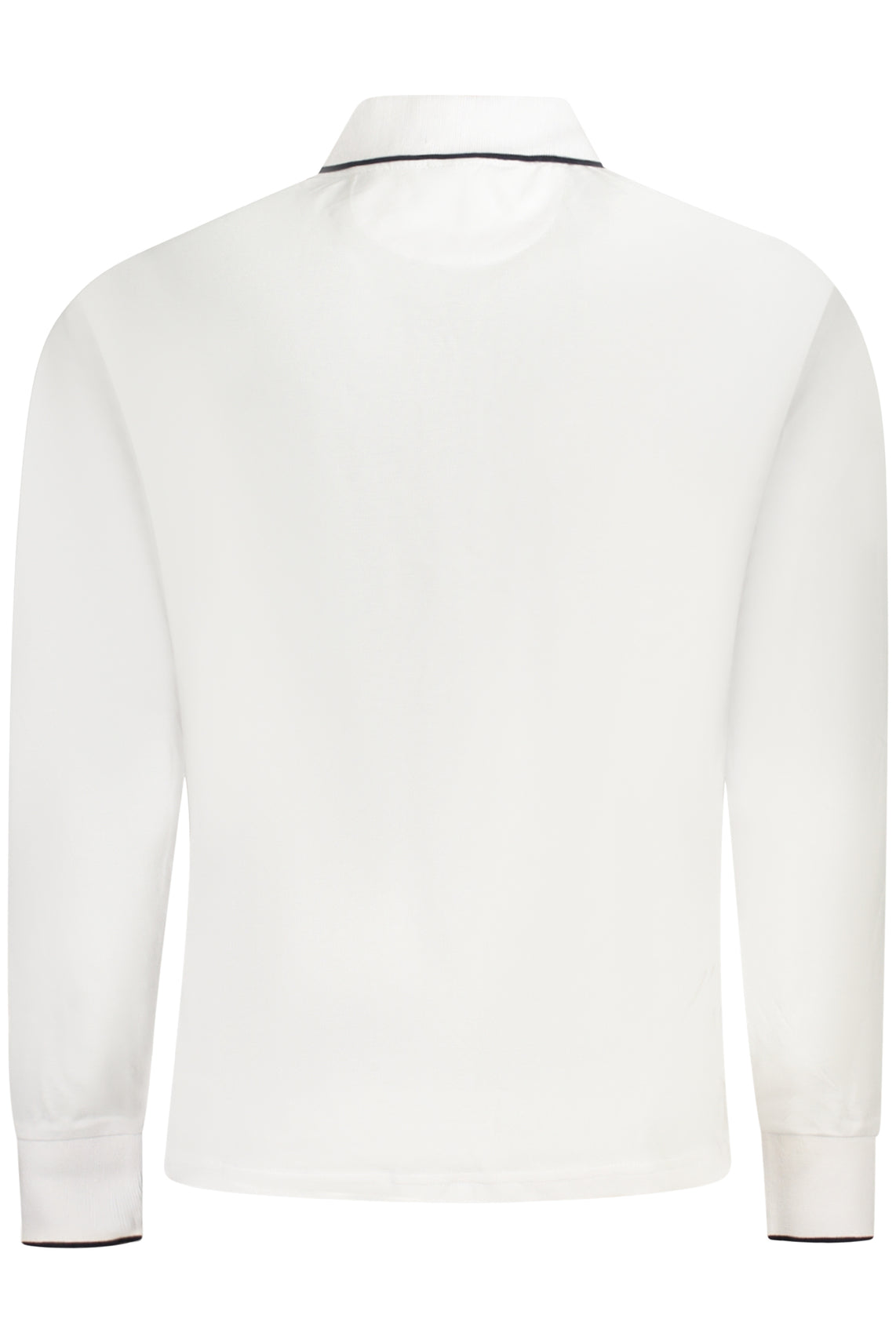 Long sleeve polo men white