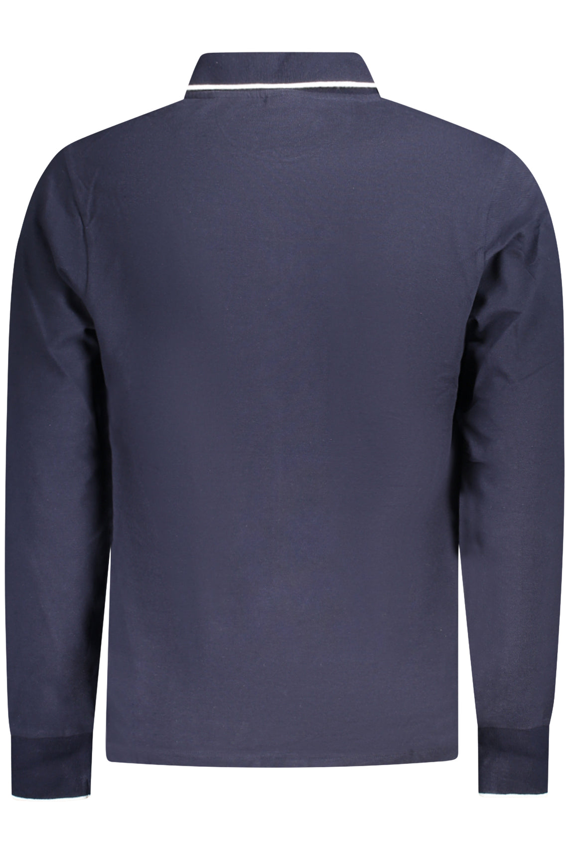 Long sleeve polo men blue