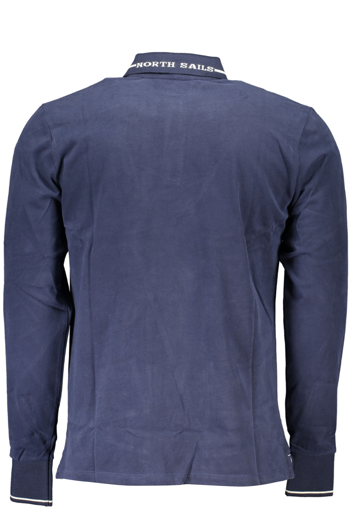 Men's long sleeved polo shirt blue