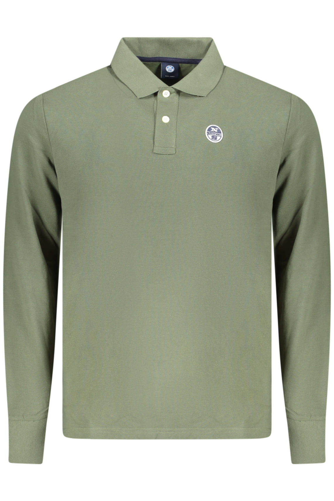 NORTH SAILS NORTH SAILS MEN'S LONG-SLEEVED POLO SHIRT, BLUE - Verde