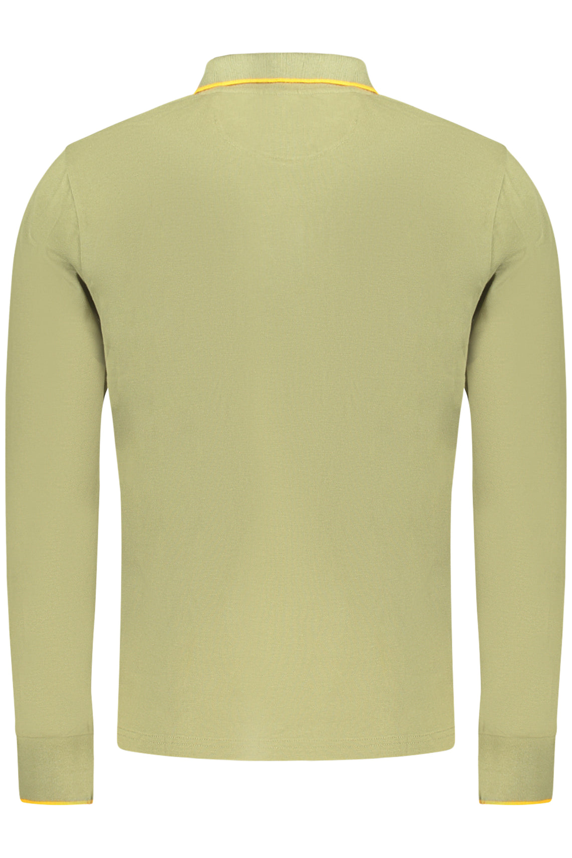 Long sleeve polo men green