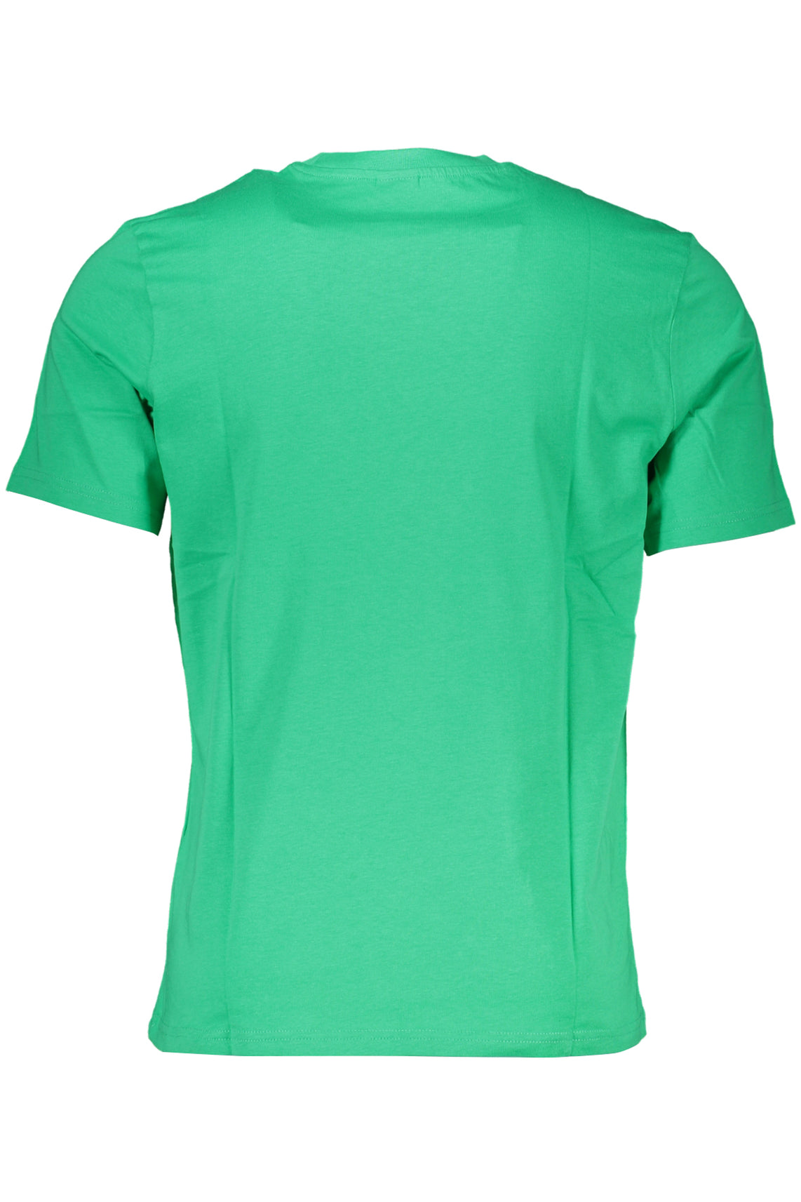 Green men's short sleeved t-shirt
