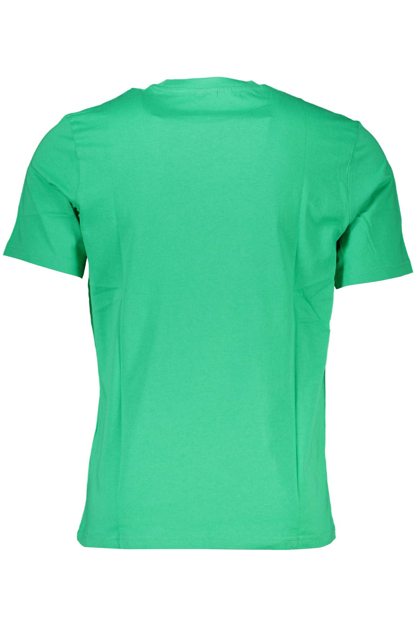 Green men's short sleeved t-shirt