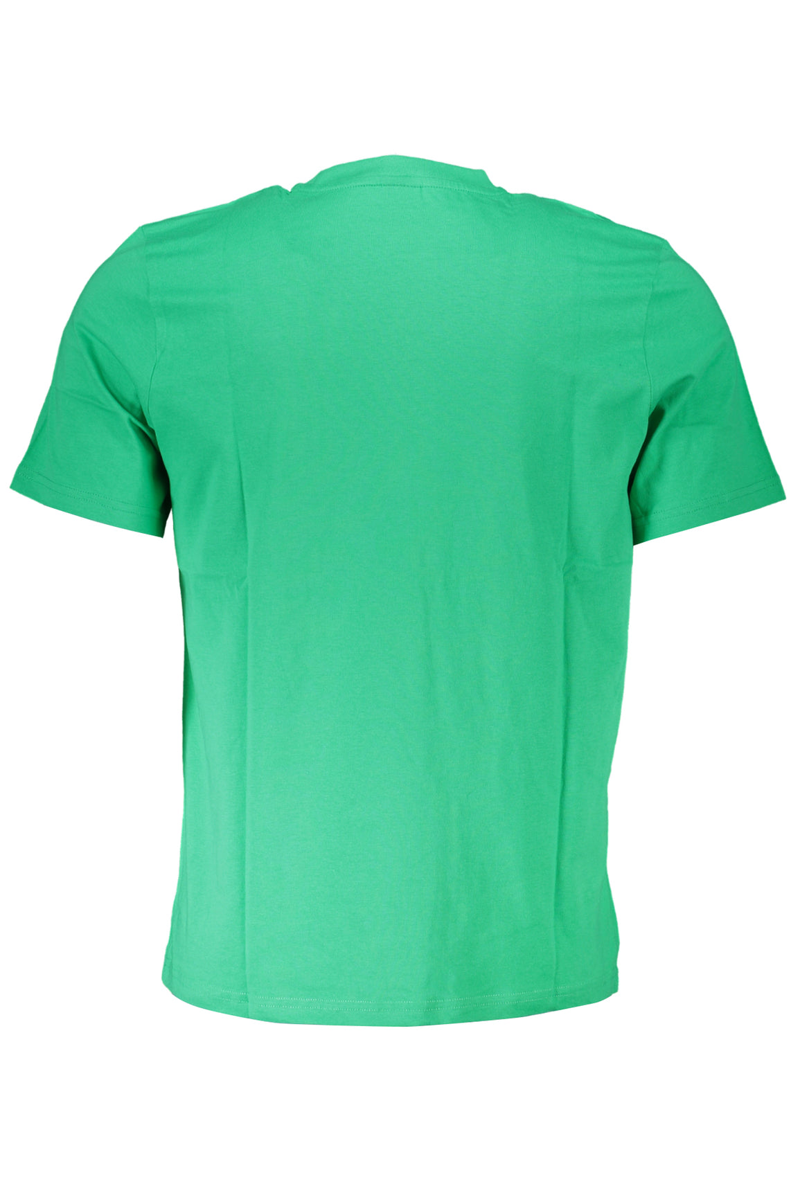 Green men's short sleeved t-shirt