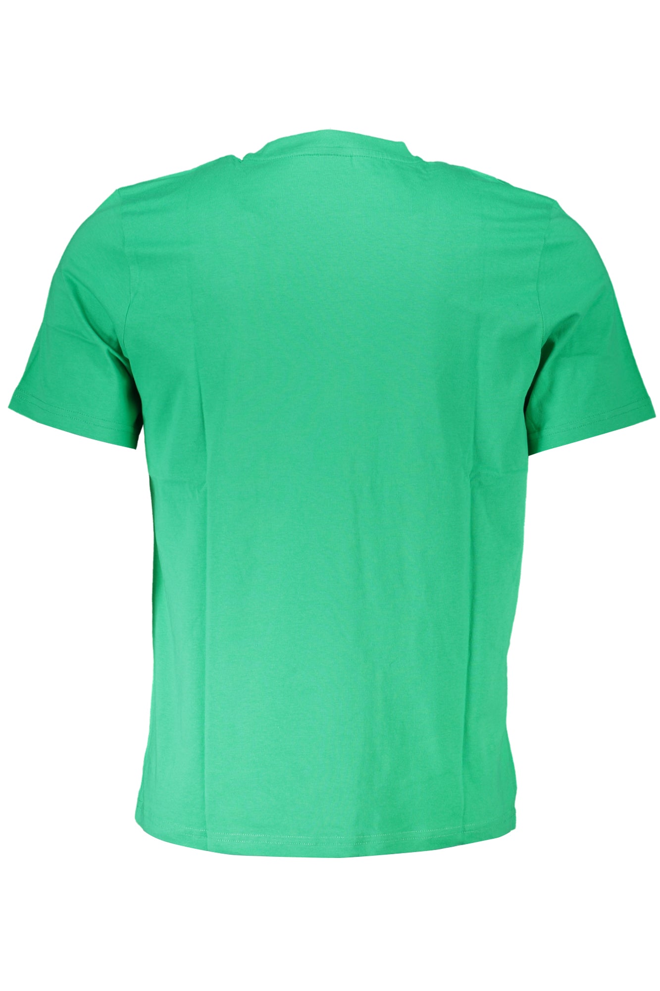Green men's short sleeved t-shirt