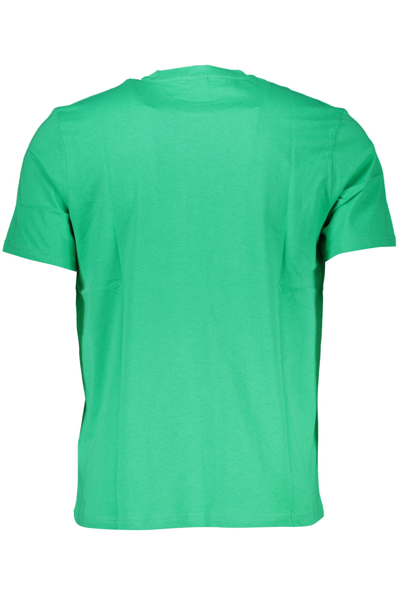 Green men's short sleeved t-shirt