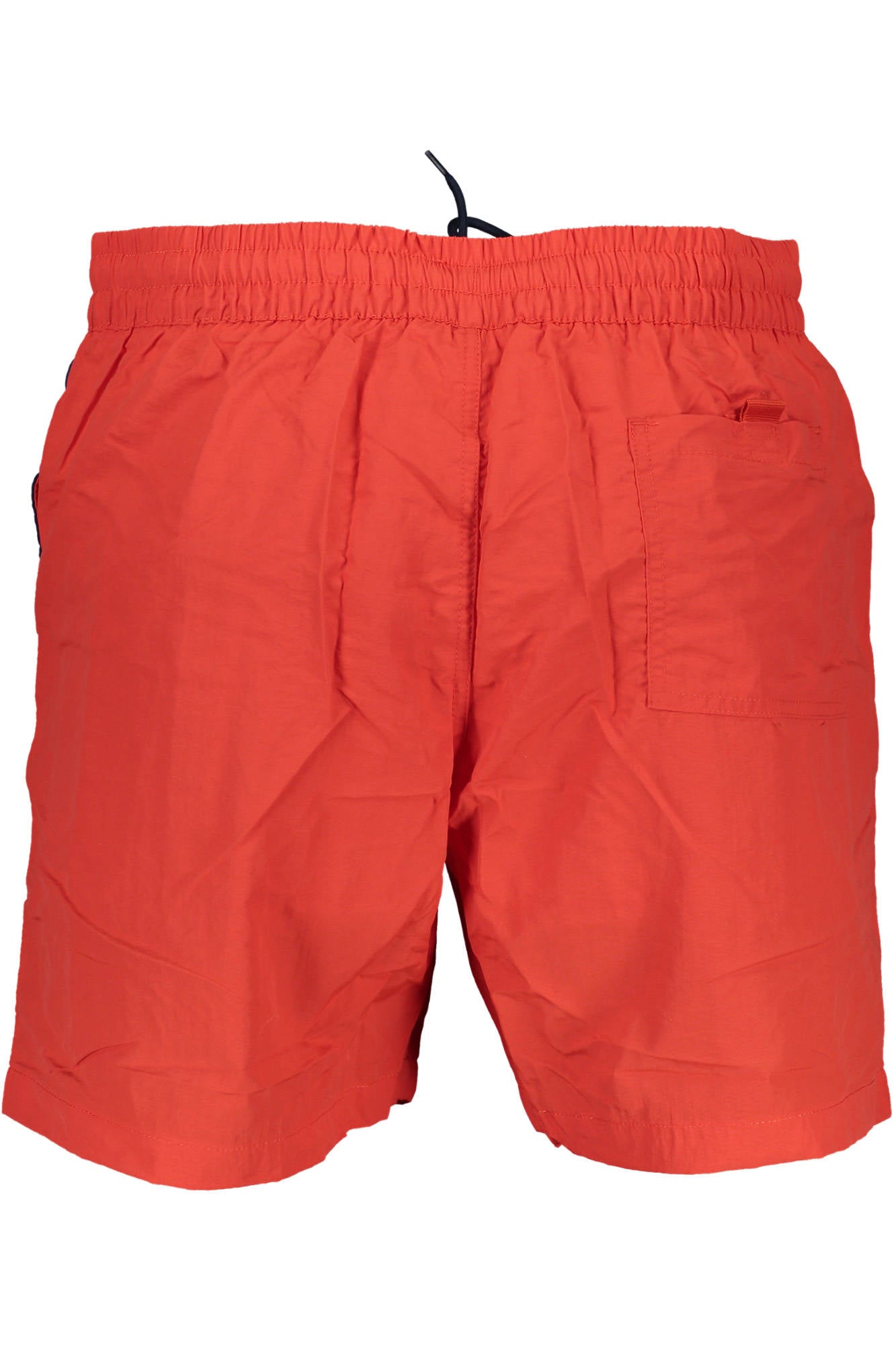 Swimsuit part under red man