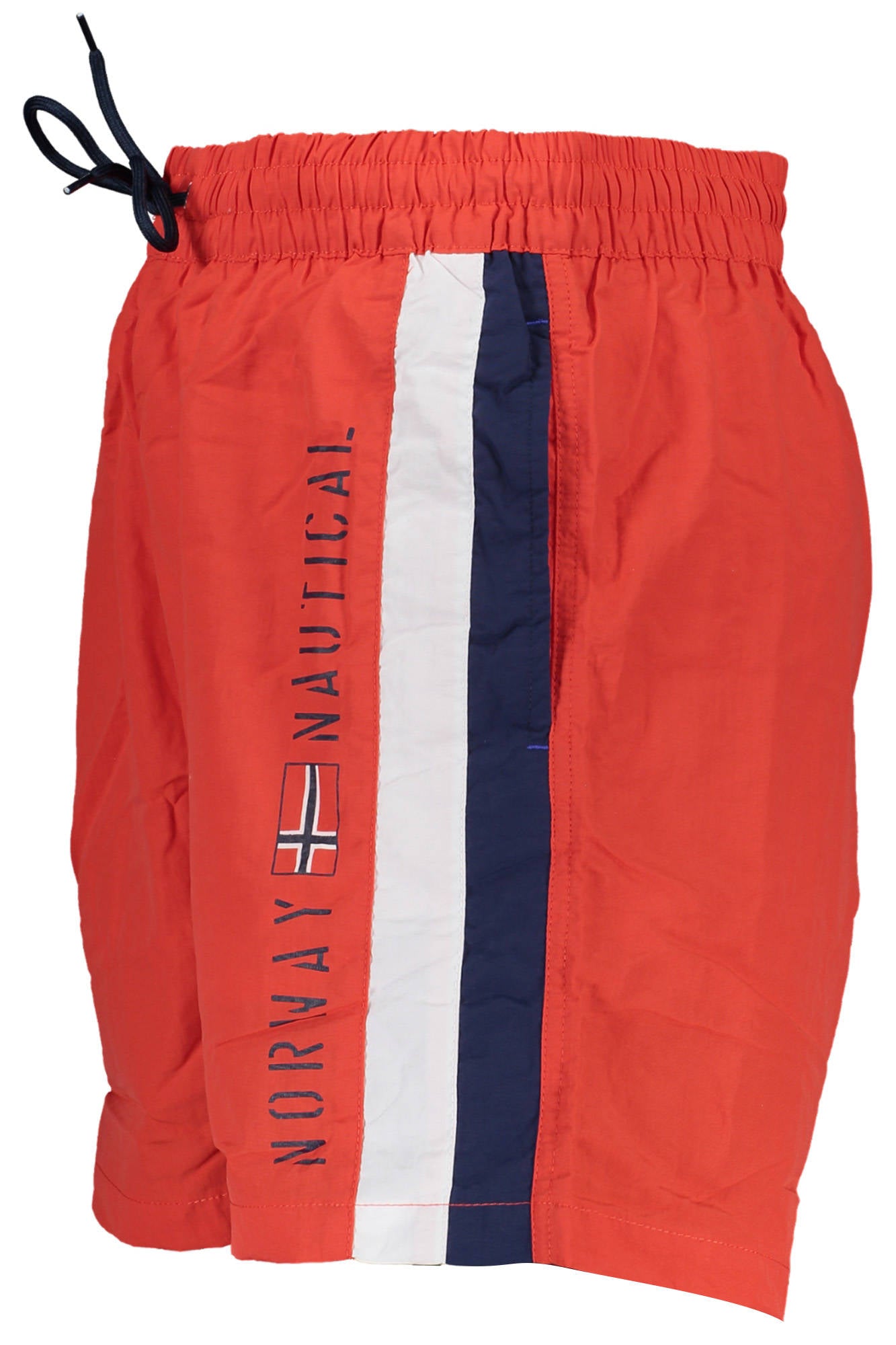 Swimsuit part under red man