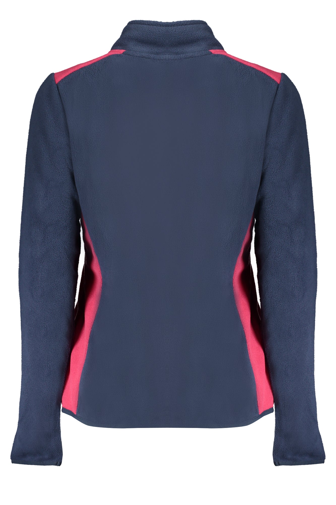 Women's blue zip-up sweatshirt