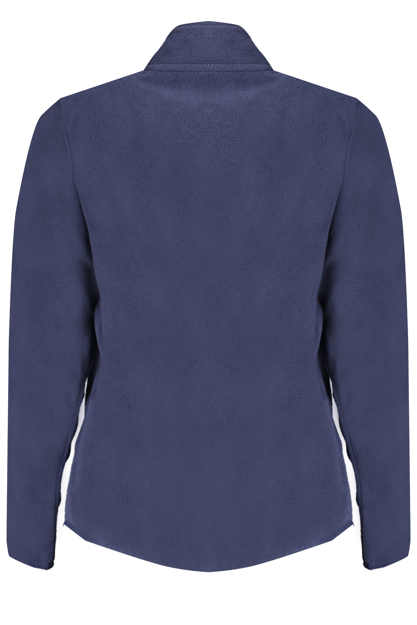 Women's blue zip-up sweatshirt