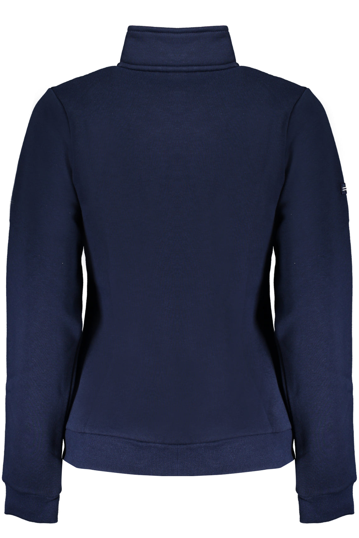 Women's blue zip-up sweatshirt