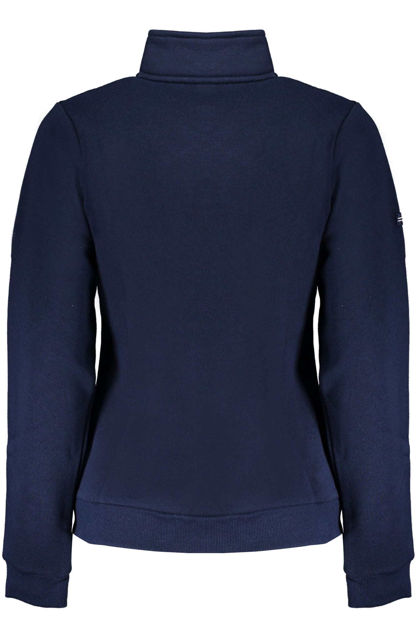 Women's blue zip-up sweatshirt