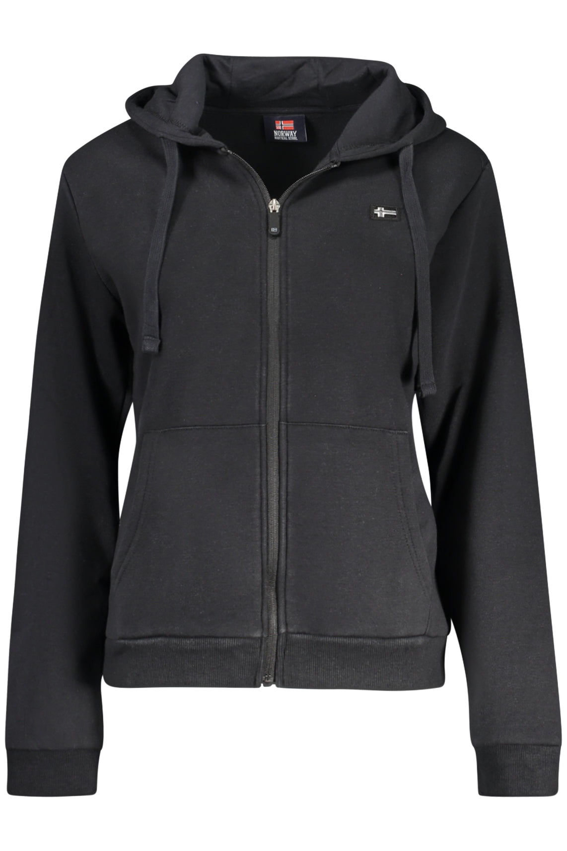 NORWAY 1963 NORWAY 1963 WOMEN'S BLACK ZIP-UP SWEATSHIRT - Nero