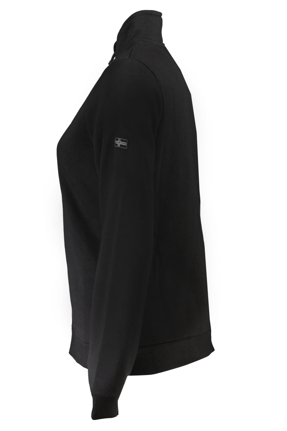 Women's zip-up sweatshirt black