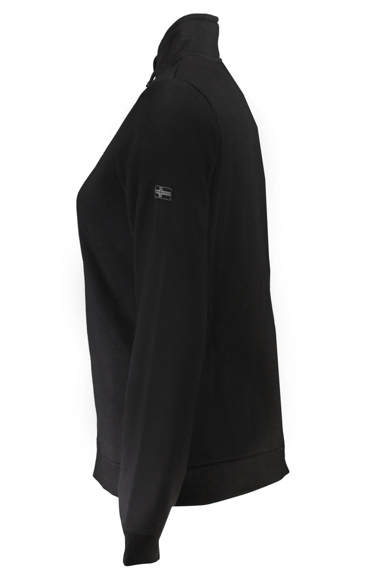 Women's zip-up sweatshirt black