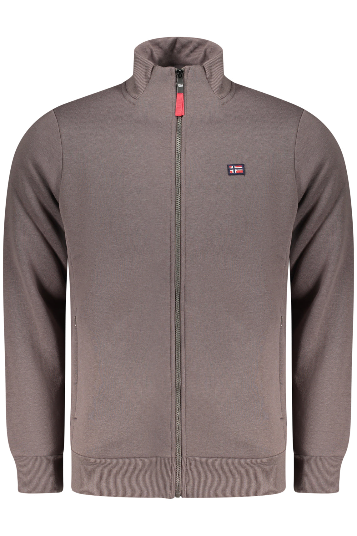 NORWAY 1963 NORWAY 1963 MEN'S BEIGE ZIP-UP SWEATSHIRT - Marrone