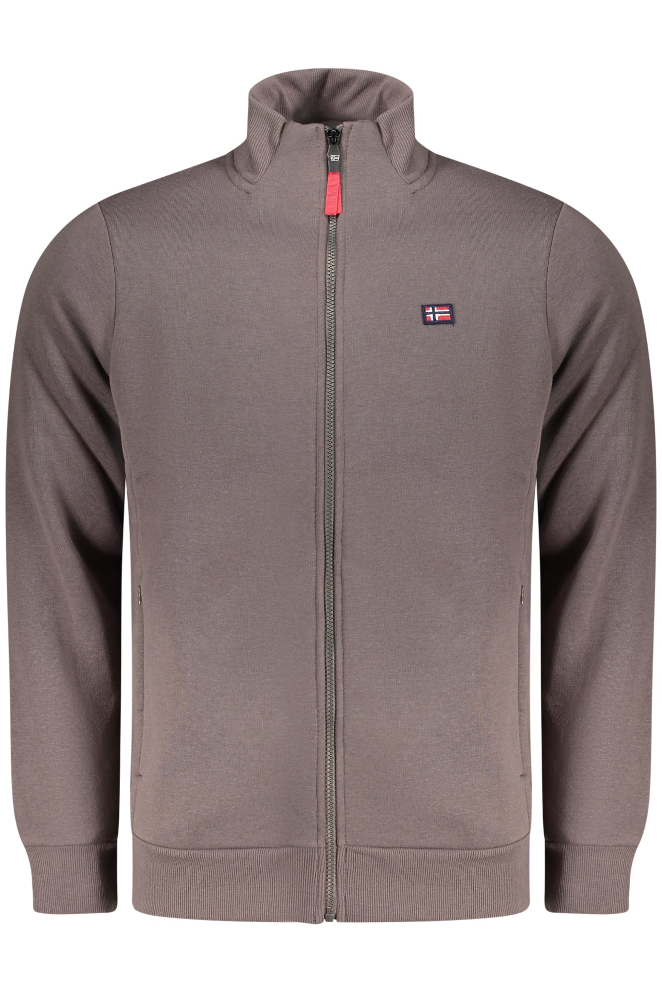 NORWAY 1963 NORWAY 1963 MEN'S BEIGE ZIP-UP SWEATSHIRT - Marrone