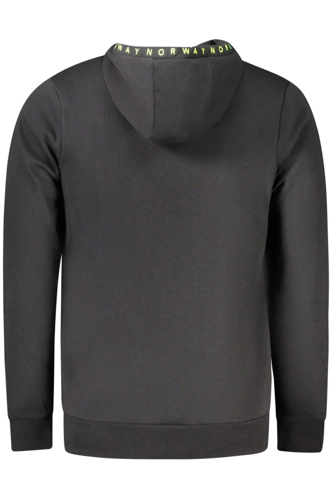 Felpa con zip uomo nero