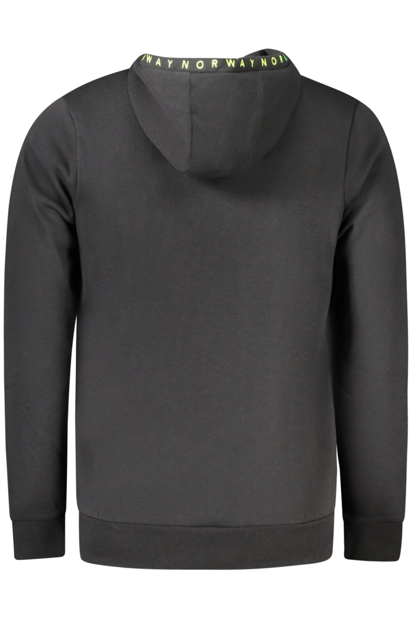 Felpa con zip uomo nero