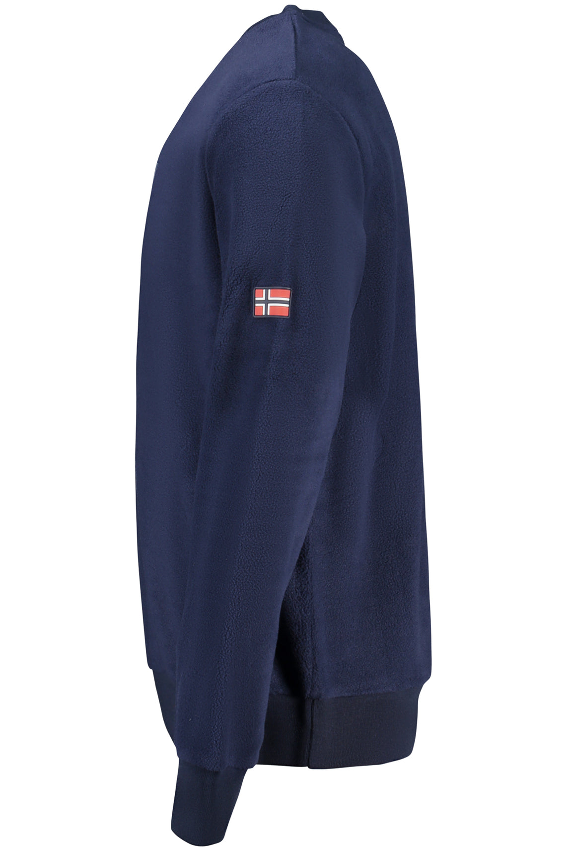 Felpa senza zip uomo blu