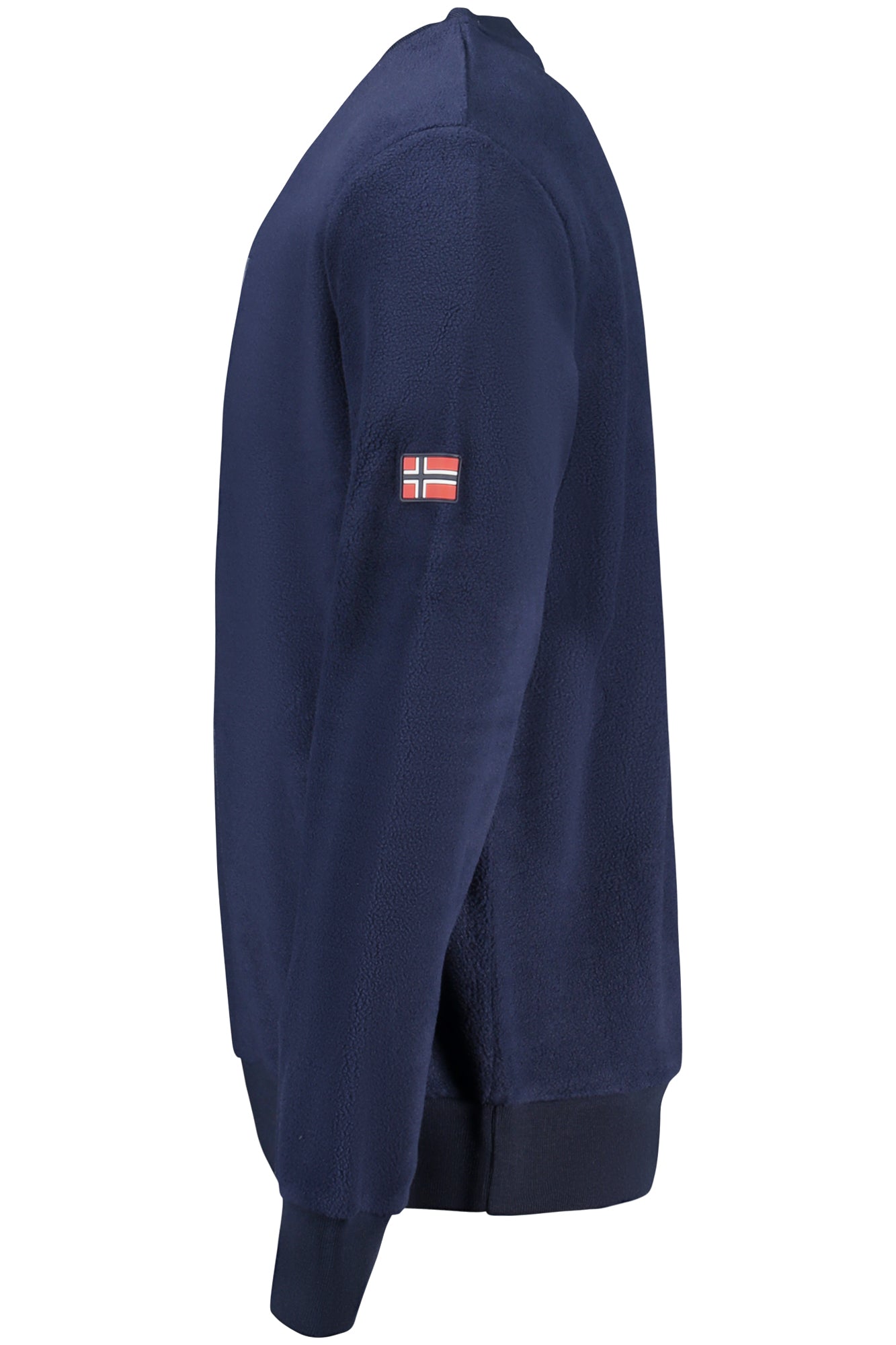 Felpa senza zip uomo blu